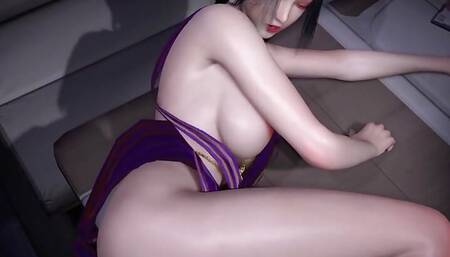 3D Big Boobs Asian Slut Naked Her Huge Pink Nipples Got Fucked so Hard