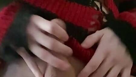 Cute Femboy showing off ass and cock