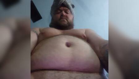 Deep throating purple dildo. Then fucking it.