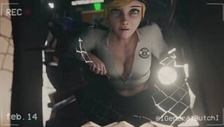 Vanessa from FNAF taking BBC - by General Butch