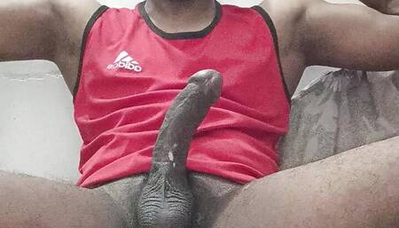 alone loockroom #blackcock #bigcock
