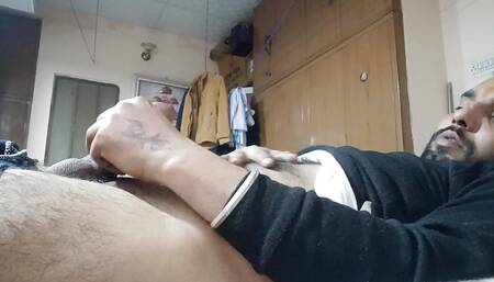 Indian man show penis and enjoy live performance with friends