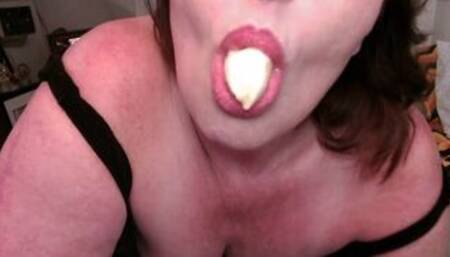 Banana vore suckin it down my neck
