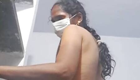 Tamil village aunty full nude video call - part -5 ( with audio )