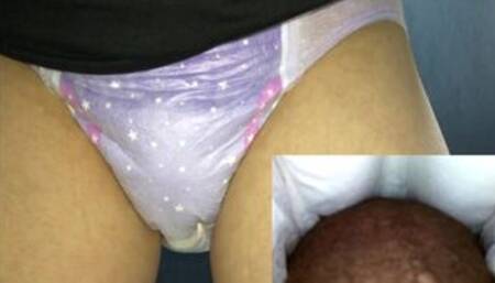 010 Wearing "GoodNites" diapers and peeing ... There is a scene that absorbs pee