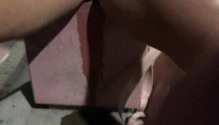 having a few beers in a public park urinates in her pantyhose ????