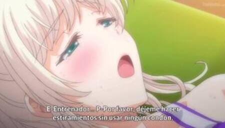 Chicas tetonas se follan al entrenador de la escuela // Rikujoubu Joshi wa Ore no Nama Onaho #1