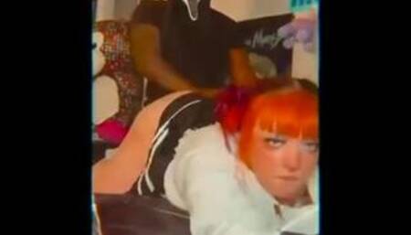 GOTH SLUT TAKES BBC COCK