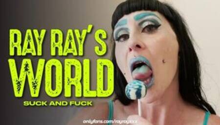 RAY RAY XXX has some fun with a Lollipop before cumming