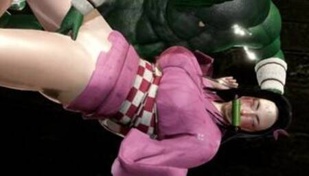 Nezuko Bukkake - Monsters Impregnate Nezuko - Demon Slayer 3D Hentai - Creampies, Cumshots, DP, BDSM