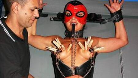 fetish sex with masked muscle milf