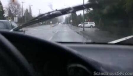 Amateur POV slut fucks after jerking off dick