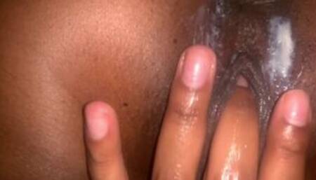 Creamy pussy my tinder date nutted in me