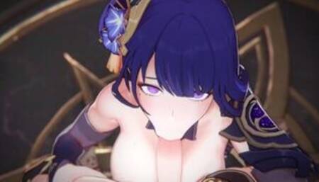 GENSHIN IMPACT - RAIDEN SHOGUN CUM IN MOUTH