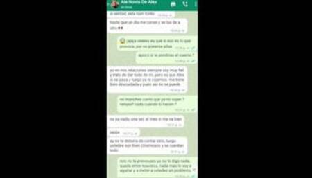 mensajes de whatsapp con la novia de mi amigo antes de cogermela