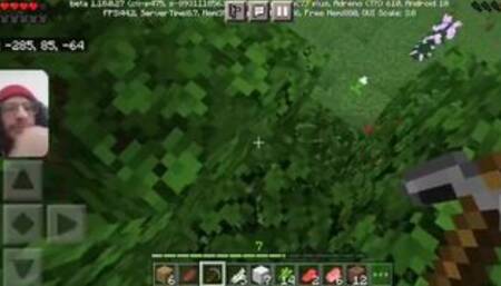 Minecraft Gameplay #12 / Exploring the world, looking for caves // with facecam