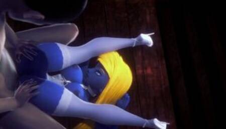 Gargamel Smurfing Smurfette