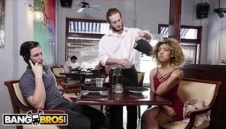 Xianna Hill Is Being Ignored By Her Boyfriend At Restaurant