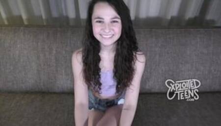 Check out this fun-sized teen with a heart-shaped ass