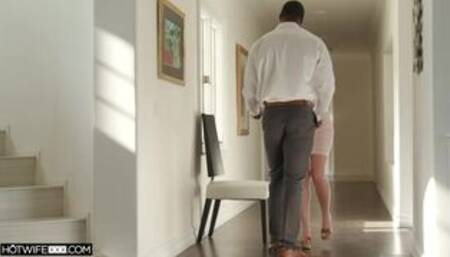 White lovely teen Alex Coal fucks with a big black dick