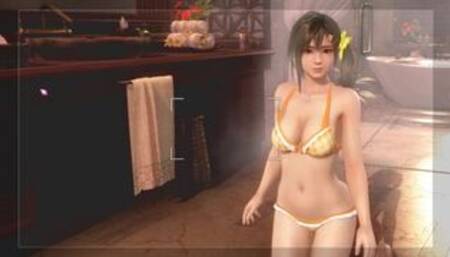 DEAD OR ALIVE XVV Shoot outside bathroom (Misaki)