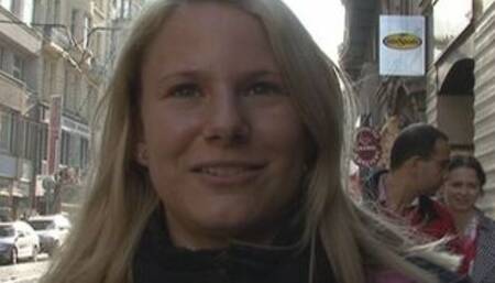 Elevator ride with Kristyna