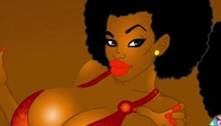 Two Ebony big bubble butt teens called The Onion Twinz hit the strip club stage