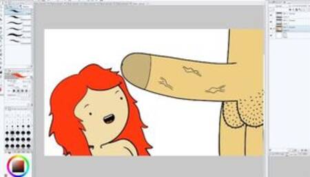 Speed-Painting Porn - 18 Year Old Redhead Sucking Dick