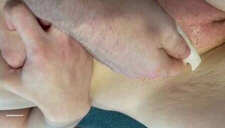 waxing my tinder date that need the prep before a creampie