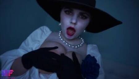 Леди Димитреску трахнет тебя Косплей Resident Evil Village