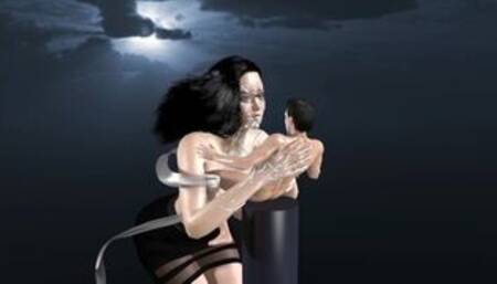 【3D animation】一个漂亮又淫荡的女巨人为我服务！A pretty and horny giantess at my service!