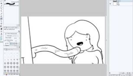 Making Of - Redhead Deepthroats the Biggest Dick in The World