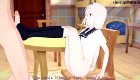 Gentle sex with Shirogane Kei love is war [Hentai 3D]