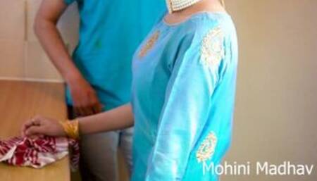 indian desi maid was in the kitchen and fucked hard by owner hindi audio