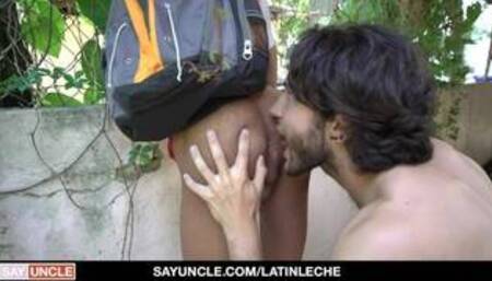 Latino Sucks And Rides Cock For Money