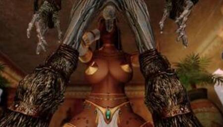 Egyptian Queen Carmella Gets Fucked By Monster Skyrim 3D Hentai