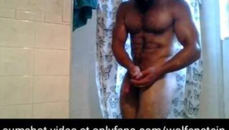 Hot Alpha Male Muscle Stud Post Cumshot Nude Posing