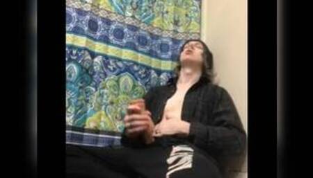 eboy playing with his hard cock