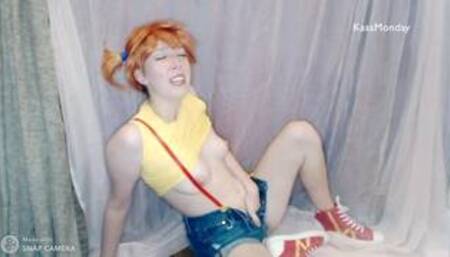 Misty (Pokemon Cosplay) Discovers Her First Orgasms