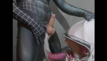 Gwen Venom Stacy Face Fucked by Spiderman (Full HD)
