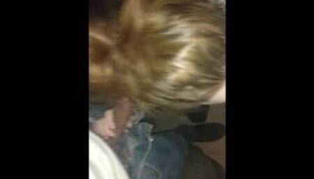 Young girlfriend sucks two dicks