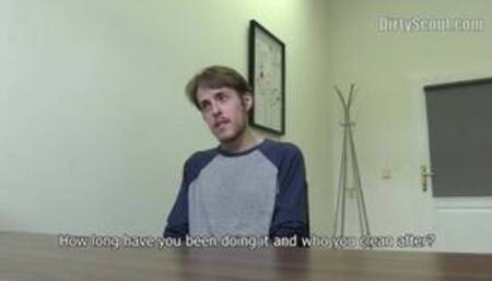 DIRTY SCOUT 154 - Wavy Haired Amateur Bends Over And Takes It In The Ass Bareback